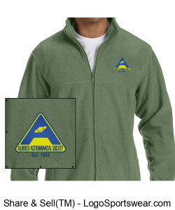 Mens 8 oz. Full-Zip Fleece Jacket - Embroidery Design Zoom